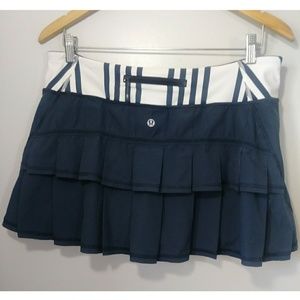 Lululemon Pace Setter Skirt Ocean Navy Size 10